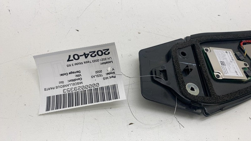 ⭕ 2021-2023 Tesla Model 3 M3 B-Pillar Applique Glass w/ Camera Left 11