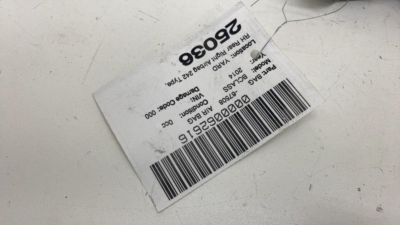 A2468602402 ⭕ 13-19 Mercedes-Benz B-Class W246 Rear Passenger Side Airbag Right A2468602402