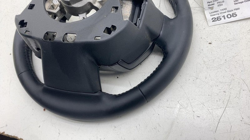 ⭕ 2023 2024 Toyota Prius Steering Wheel Leather Black FB20 w/ Control Switches