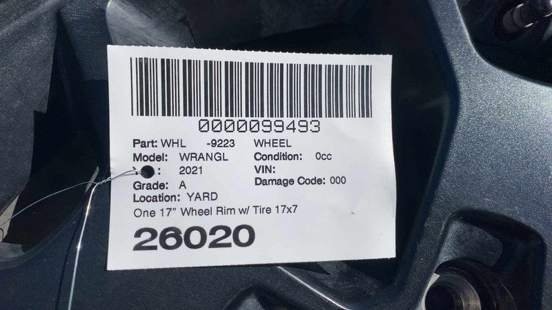 ⭕ 2019-2023 Jeep Wrangler 17x7.5 ET44.45 Wheel Rim w/ Toyo Tire 35x12.