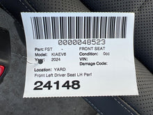 2022 2023 2024 Kia EV6 Front Driver Side Seat w/ Headrest Left Perforated Black