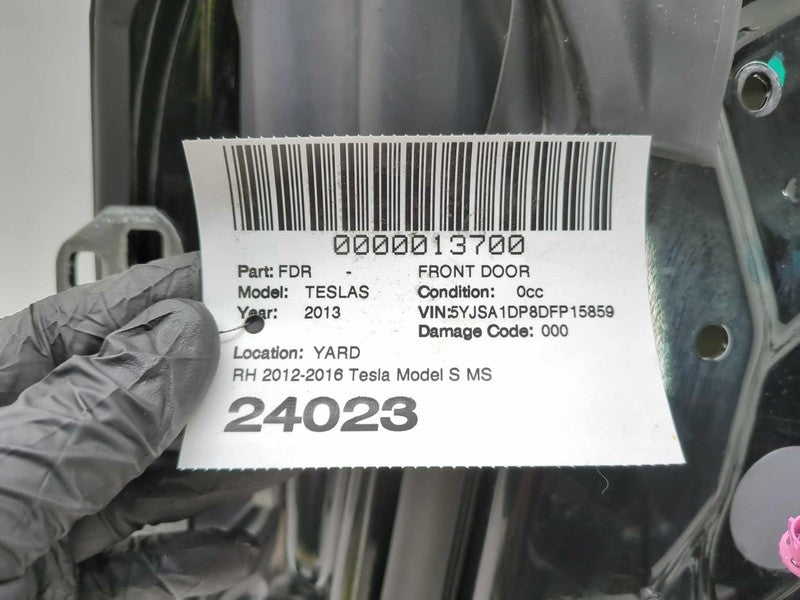 ⭕ 2012-2015 Tesla Model S Front Passenger Door Shell Panel Right RH Bl