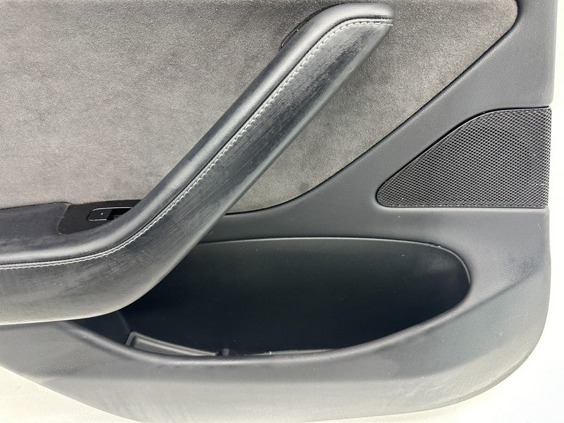 109041301I ⭕ 17-20 Tesla Model 3 M3 Rear Side Door Panel Trim Cover Black Left 1090413-01-I