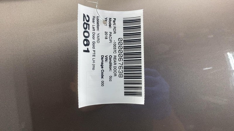 ⭕ 2017-2024 Chrysler Pacifica Rear Driver Side Door Shell Panel Left Gold - PTE