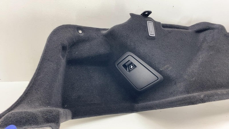 7373581 2018-2021 BMW 530e B46X Driver Side Trunk Carpet Side Trim Cover Left LH 7373581