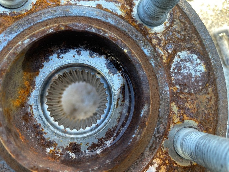 102741600D ⭕ 16-20 Model X Rear Right Spindle Knuckle Wheel Hub w/ Dust Shield 1027416-00-D