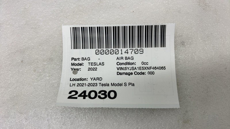 ⭕21-23 Model S Plaid Driver Side Roof Curtain Safety Airbag Left LH 16