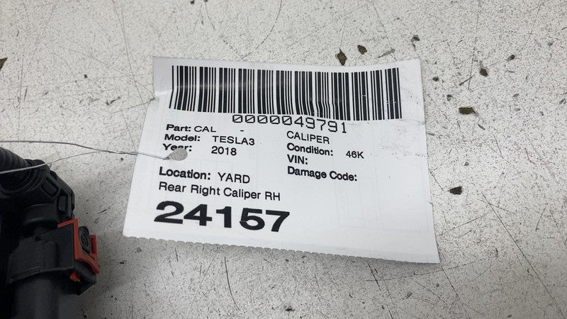 1044624-00-F ⭕ 2017-2025 Tesla Model 3 Rear Right Caliper + Brake Hose Line BASE 1044624-00-F