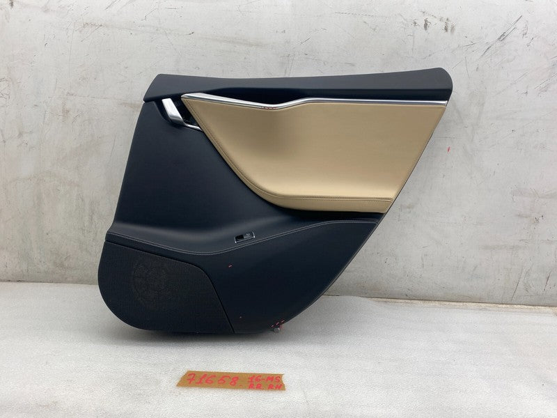 100810512L ⭕12-20 Tesla Model S Rear Passenger Side Door Panel Trim Card Right 1008105-12-L