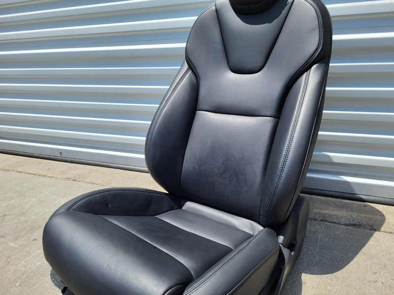 ⭕ 17-22 Tesla Model 3 Y Front Passenger Side 1st Row Seat Leather Black Right RH