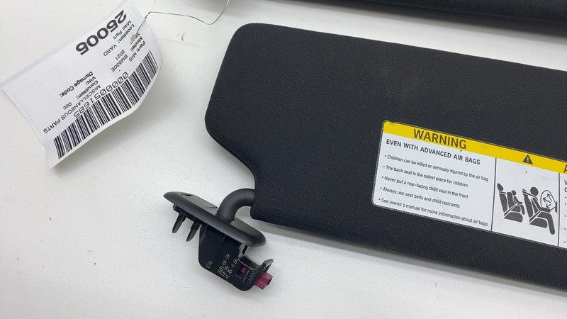 2017-2023 BMW 530e G30 Front Left & Right Windshield Sun Visor Black S