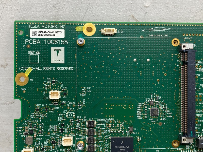 101589700C ⭕ 16-20 Tesla Model S Media Control Unit Motherboard  Electronics 1015897-00-C