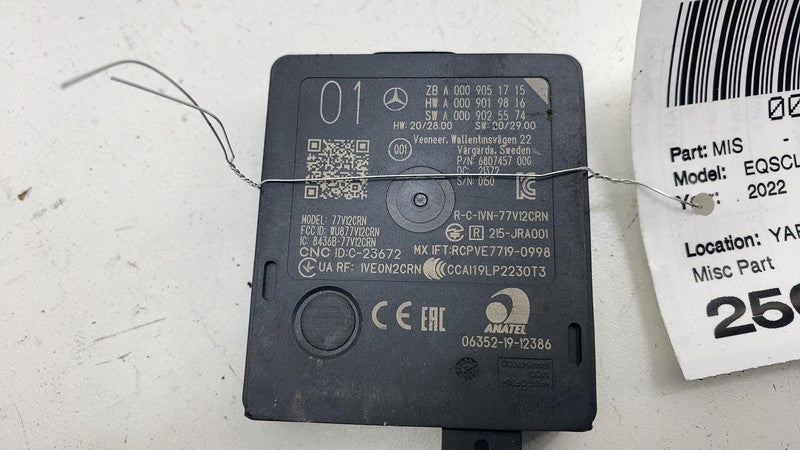 A 000 905 17 15 ⭕ 2022-2023 Mercedes EQS 450+ Blind Spot Radar Sensor Module Unit A0009051715