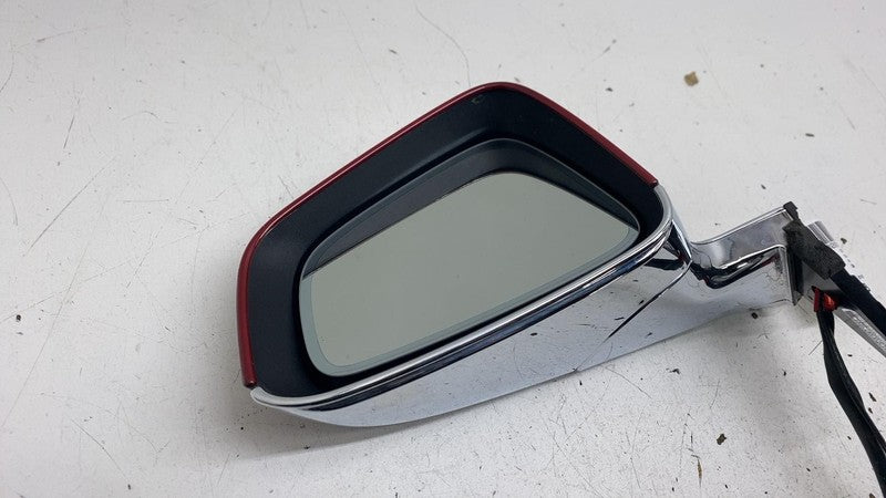 ⭕ 16-20 Tesla Model X Left Exterior Rear View Door Mirror Red PPMR 103