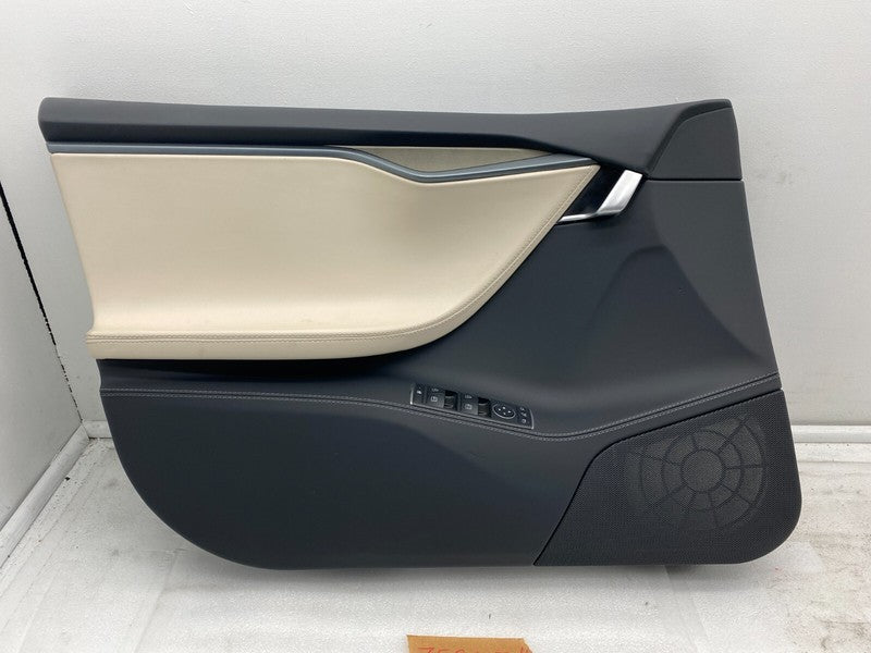 6006071 52 N ⭕12-20 Tesla Model S Front Left Interior Door Panel Trim Card Cover 6006071-52-N