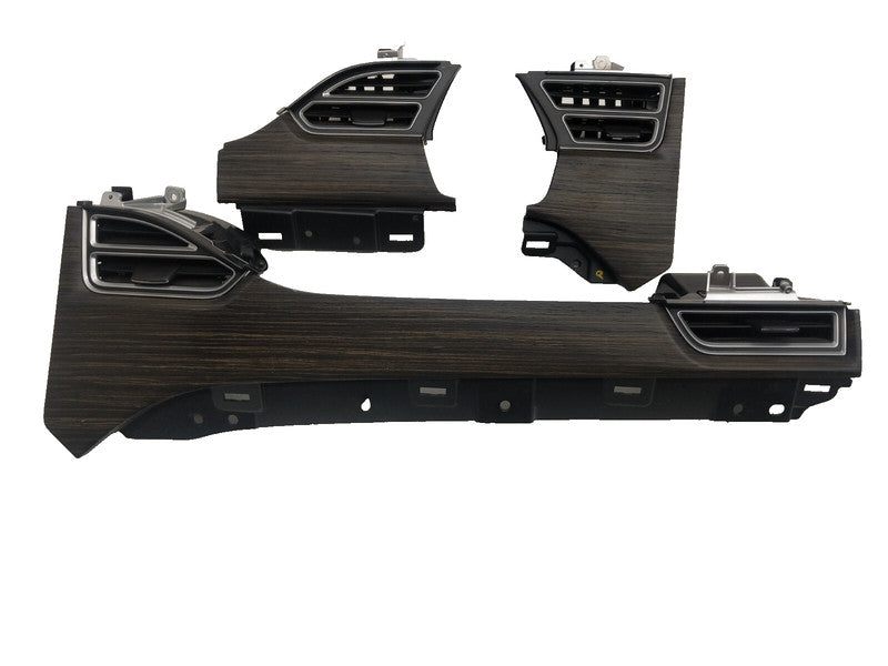 1007821 00 D ⭕2012-2020 Tesla Model S SET of Dash A/C Air Vent Dashboard Trim Cover Woodgrain