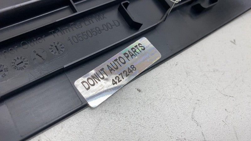 ⭕21-23 Model X Rear Left Falcon Door Upper Outer Trim Molding Cover 10