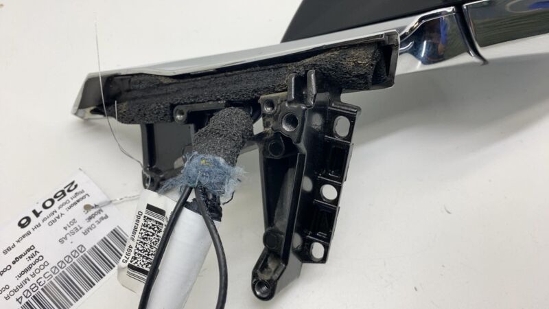 2012-2015 Tesla Model S Front Right Exterior Rear View Door Mirror RH Black PBSB