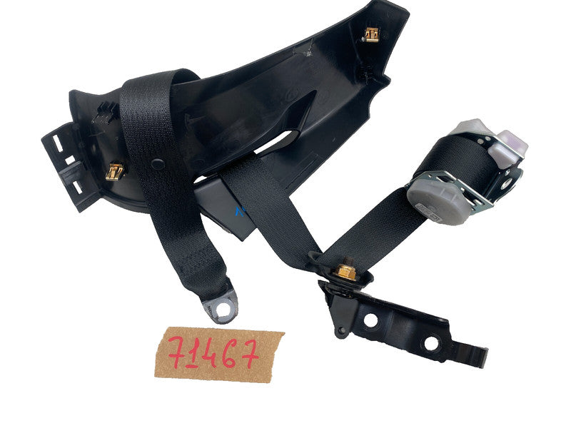 102313600C ⭕ 12-15 Model S Rear Left Seat Belt & Retractor w/ Mid C-Pillar Trim 1023136-00-