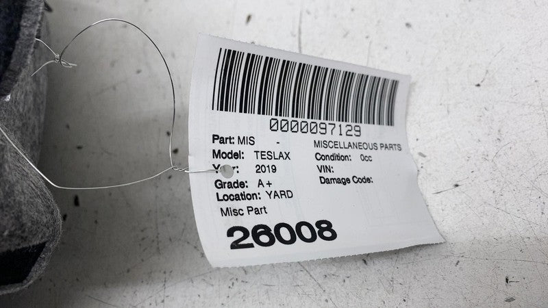 ⭕ 16-20 Tesla Model X Rear Left Trunk Side Luggage Compartment Trim Ma