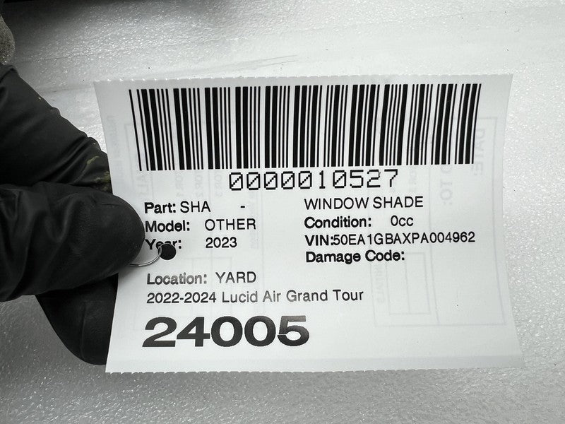 ⭕ 22-24 Lucid Air Grand Touring Rear Window Sun Shade Curtain Left P11