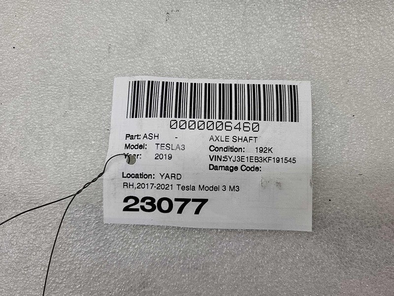 1044119 00 C 2017-2023 Tesla Model 3 M3 Front Left or Right Halfshaft 25MM x 540MM Half Shaft