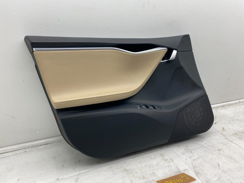 600607120L ⭕ 12-20 Model S Front Driver Side Interior Door Trim Panel Left OEM 6006071-20-L