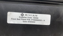 ⭕2022 2023 2024 Rivian R1T Front Pick Up Box Bed Trim Cover Panel OEM PT00000353