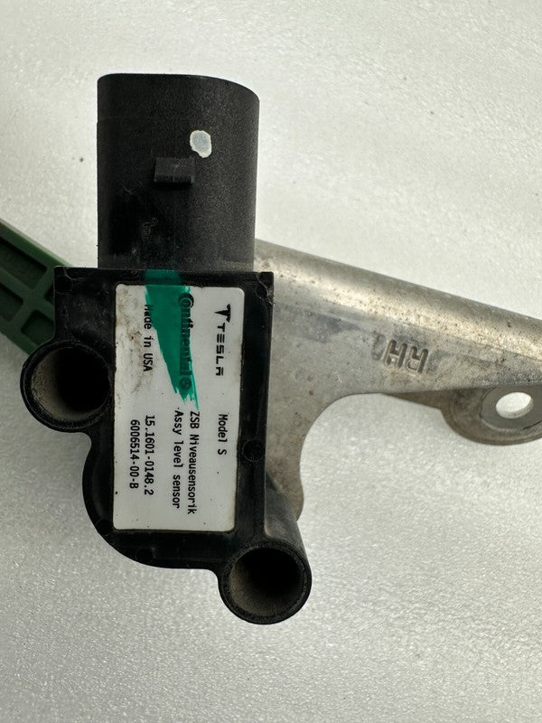 600651400B ⭕ 12-15 Model S Front Passenger Air Ride Height Level Sensor Right 6006514-00-B