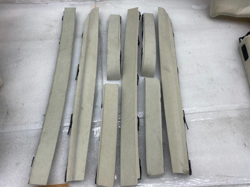 105392107J 2016-2020 Tesla Model X SET of Ceiling Headliner Door Trim + B + C-Pillar Panel