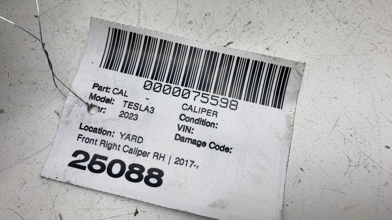 ⭕ 2017-2023 Tesla Model 3 Front Passenger Side Brake Caliper w/ Hose Line Right