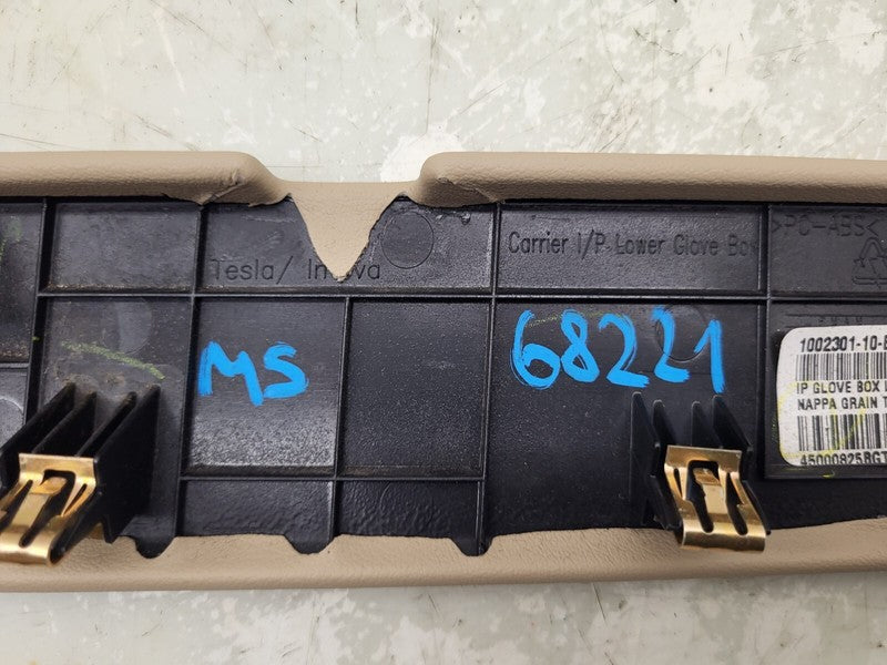 100230200A ⭕ 16-20 Model S Instrument Panel Lower Glove Box Compartment Trim 1002302-00-A