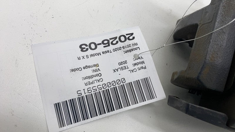 1088733 ⭕ 2018-2020 Tesla Model S X Rear Passenger Side Caliper w/ Brake Hose Line Right
