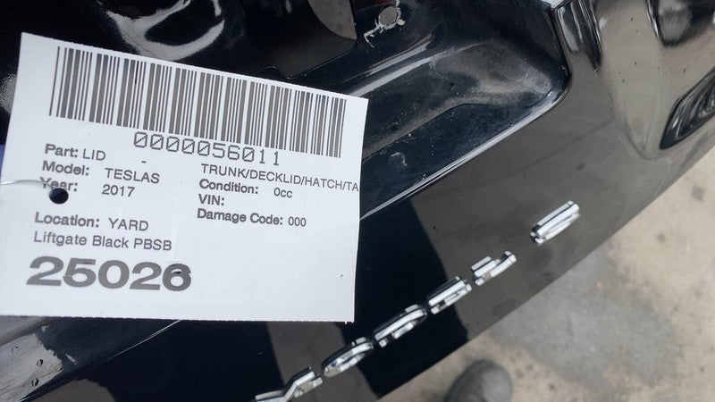 2016-2020 Tesla Model S Rear Liftgate Trunk Lid Tailgate Hatch Shell B