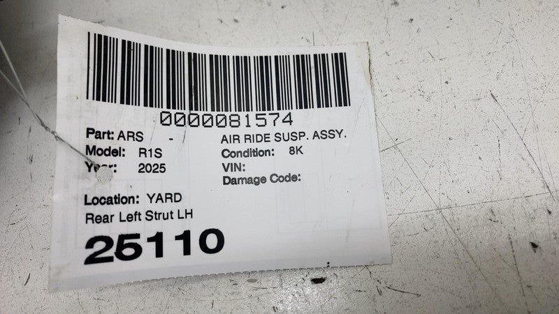 ⭕ 2025 Rivian R1S Rear Left Air Ride Suspension Spring Coil Bag OEM C1