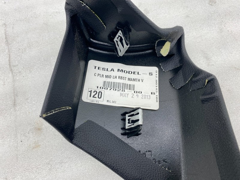1007928 00 B ⭕2012-2020 Model S Rear Driver Side C-Pillar Middle Trim Cover Left 1007928-00-B