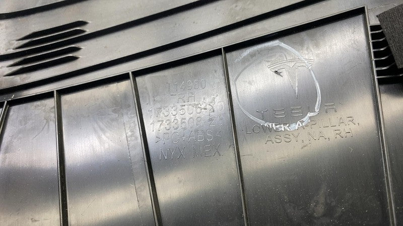 ⭕ 2024 2025 Tesla Model 3 Passenger Side A-Pillar Lower Trim Right 173