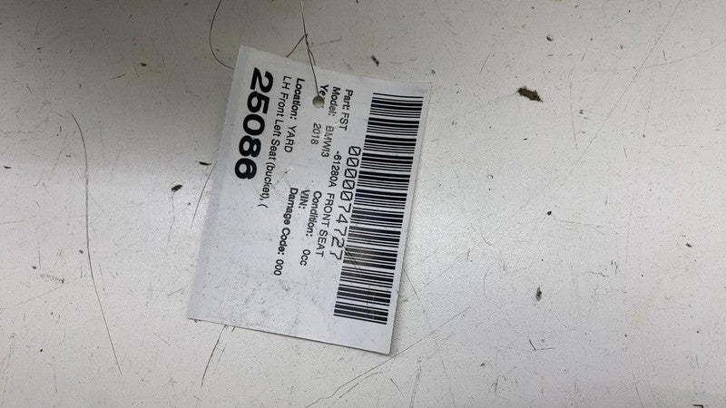 ⭕ 2014-2020 BMW i3 I01 Front Driver Side 1st Row Bucket Seat Cushion Gray Left