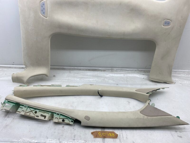 103595403D 2016-2020 Tesla Model X SET of Ceiling Headliner Sunvisor Upper A + B + C-Pillar