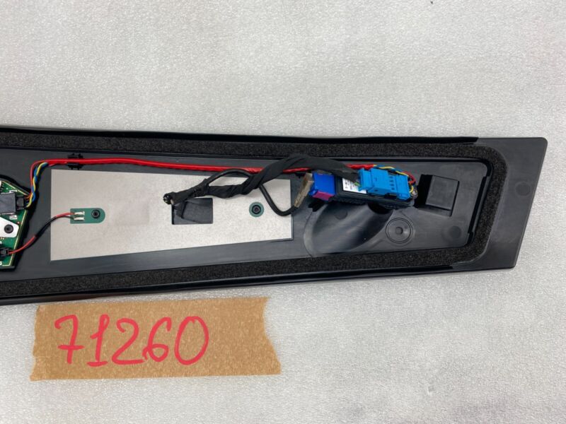 1100437 00 D 2017-2023 Tesla Model 3 M3 Driver Side B-Pillar Applique Glass with Camera Left