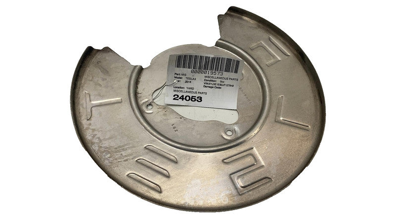1044665 C ⭕ 2017-2023 Tesla Model 3 Y Rear Side Brake Disc Protection Plate Left 1044665-C