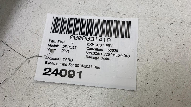 ⭕2014-2021 Ram ProMaster 2500 3500 Exhaust System Crossover Pipe Tube 