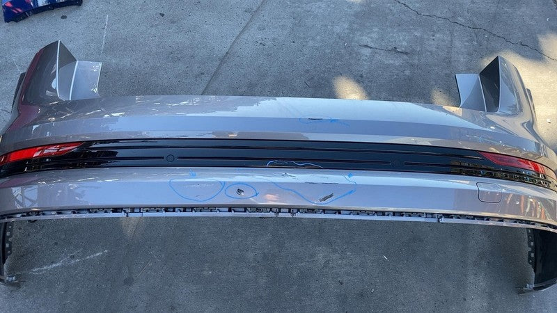 ⭕ 19-23 e-Tron Rear Bumper Cover w/ Park Sensors & Reflector Gray LZ7F