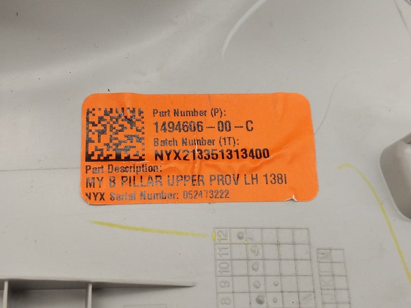 ⭕ 2020-2024 Tesla Model Y Driver Upper B-Pillar Trim Cover Left LH 149