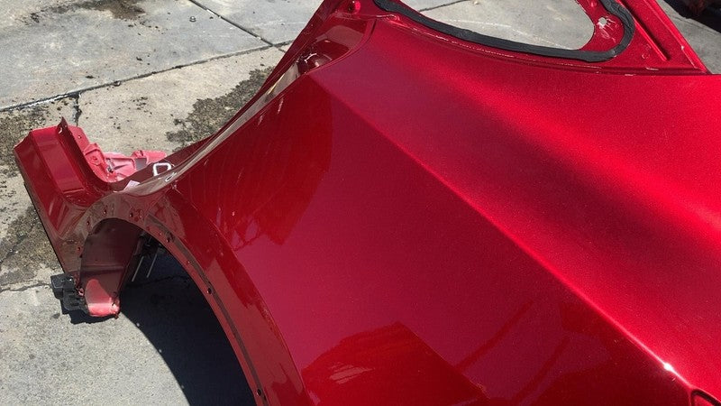 ⭕ 2020-2024 Tesla Model Y Rear Left Quarter Panel Structural Cutout LH Red PR01
