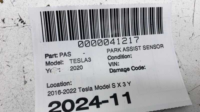 1127502-12-C 2016-2023 Tesla Model S X 3 Y Front or Rear Bumper Ultrasonic Parking Sensor PDC