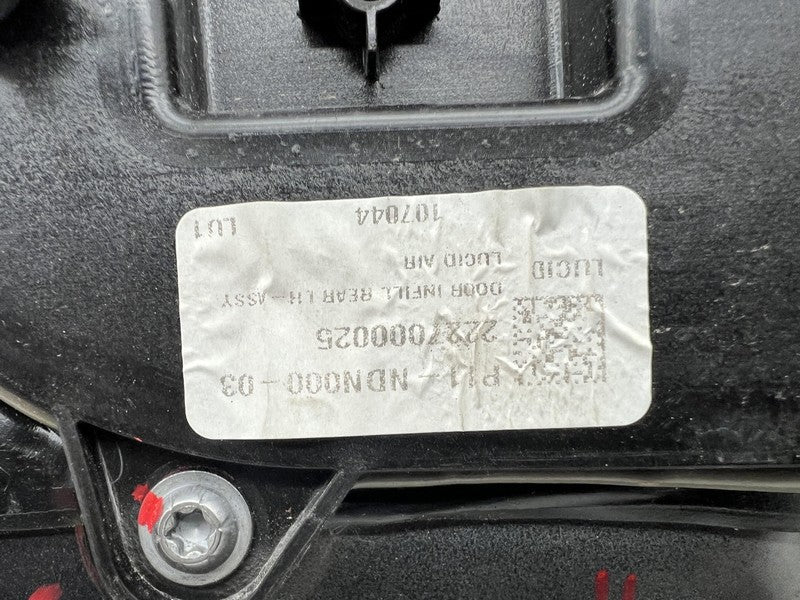 ⭕ 2022-2024 Lucid Air Grand Touring Rear Driver Side Door Shell Panel 