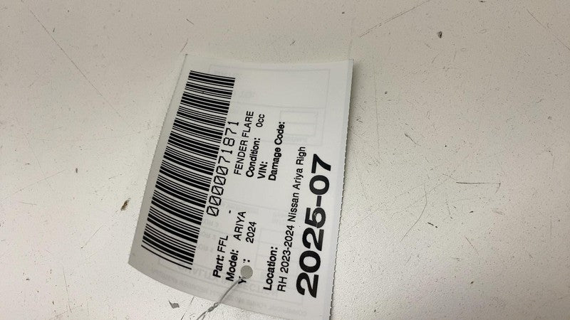 93828-5MR5A ⭕ 23-24 Nissan Ariya Rear Right Quarter Panel Wheel Arc Fender Flare 93828-5MR5A