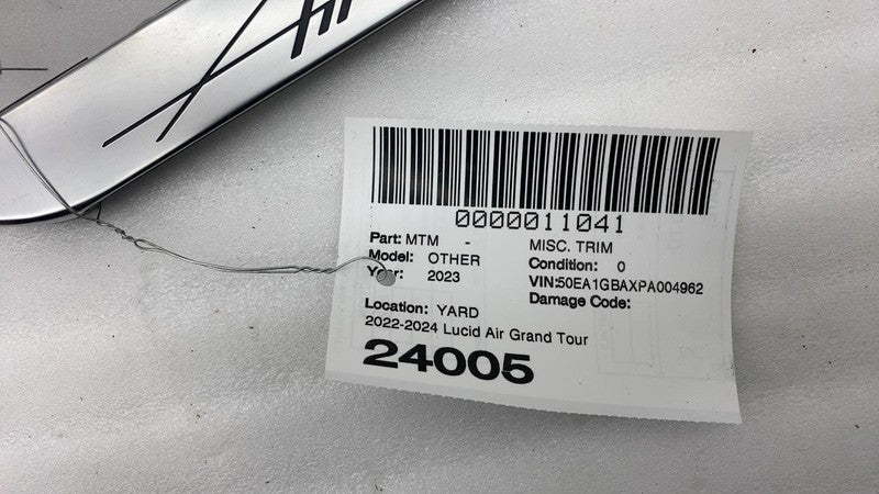 ⭕ 2022-2024 Lucid Air Grand Touring Rear Left C-Pillar Trim Panel P1L-