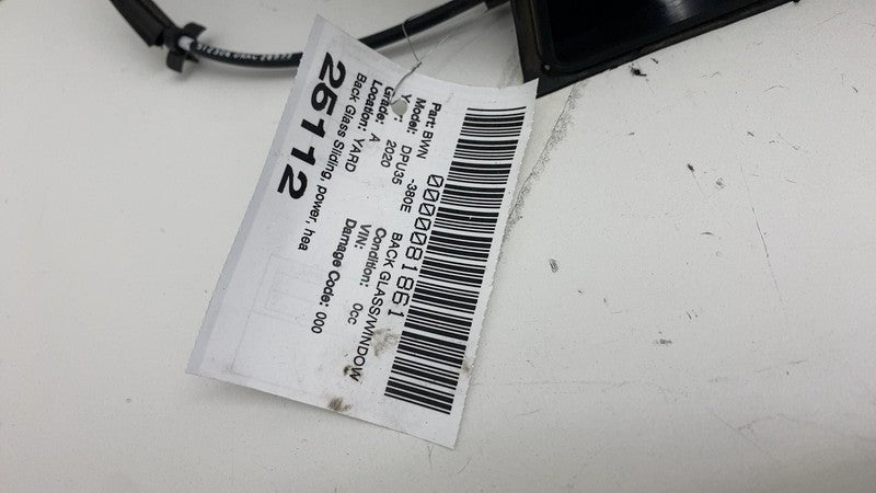 ⭕ 11-24 RAM 3500 Pickup 4DR Dual Crew Cab Rear Screen Glass Sliding Ba